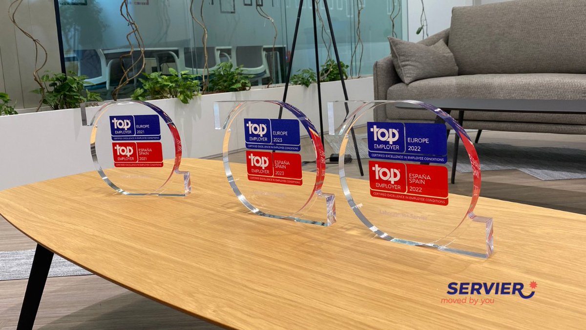 EspanaServier's tweet photo. Las personas, nuestro mayor activo. 

🥇 Y no solo lo decimos nosotros, sino la tercera certificación consecutiva de @topemployer. 

Ofrecemos un entorno laboral seguro y saludable, crecimiento laboral, una cultura inclusiva y diversa...

#WeAreServier💙 https://t.co/LnuxMa0nD7