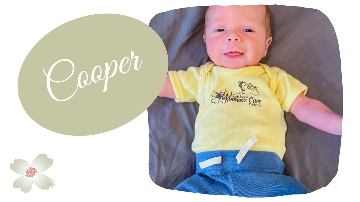 NFLWC's tweet photo. Cooper Benjamin Wheeler-Sessions was born Oct. 6, 2022. His mom, Ariel, calls her birth experience was safe and joyful. “I could not have asked for a more loving and capable team.” #nflwcdelivers #northfloridababy https://t.co/idAOSMuPBx