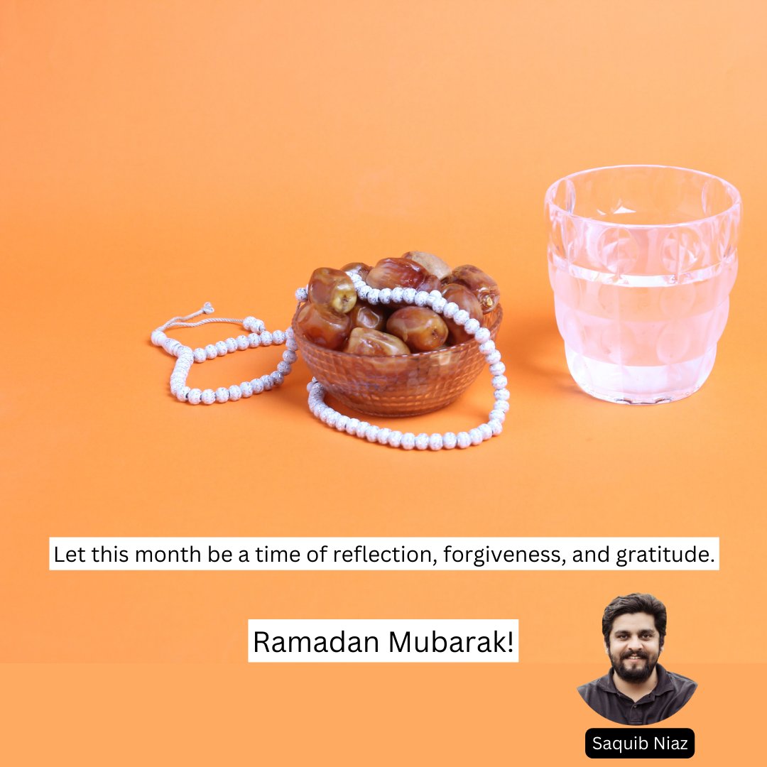 saquibniaz's tweet photo. May this Ramadan be a time of spiritual renewal and growth for you and your loved ones. Ramadan Mubarak!
#RamadanMubarak #FastAndFurious #BlessingsOfRamadan #MonthOfMercy #SpiritualJourney #FastingMonth #RamadanKareem #CharityInRamadan #BreakingTheFast #NightPrayers #RamadanGoals https://t.co/bk6jaMoR2y
