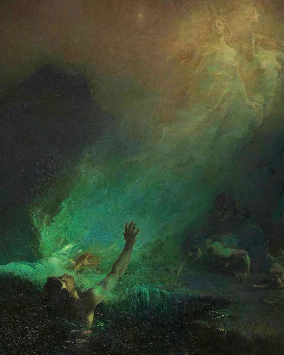 AcademiaAesthe1's tweet photo. The Sirens, 1892, by John Longstaff https://t.co/eCzBbUfPFf