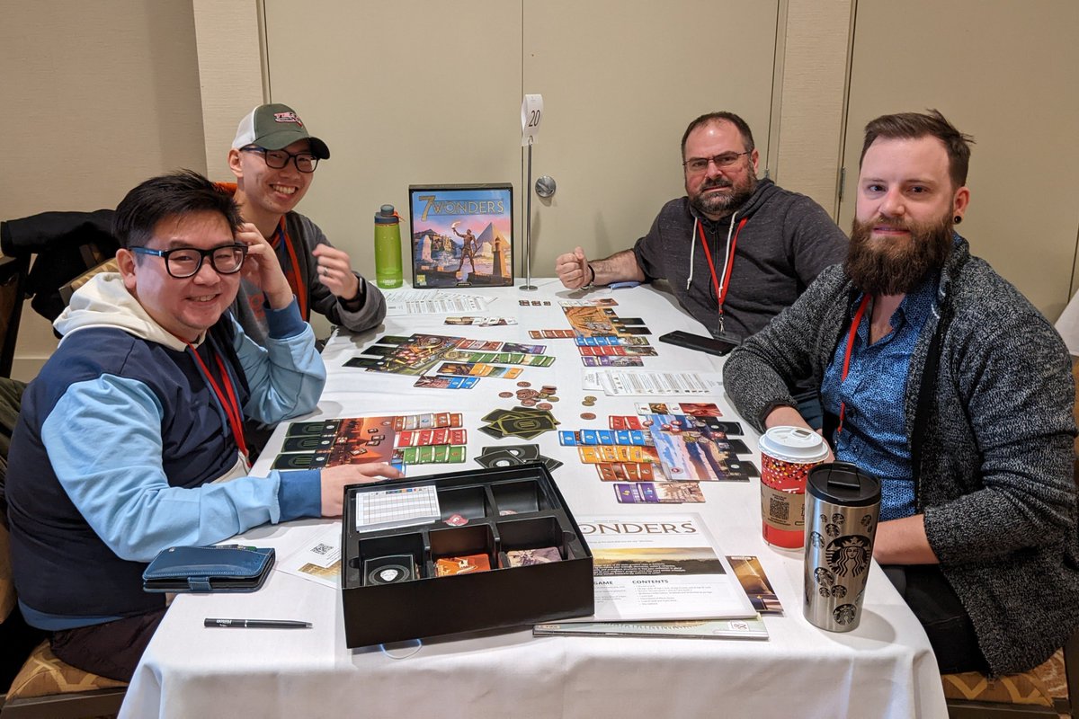 WSBGofficial's tweet photo. We had a blast hosting another WSBG competition at Toronto's Breakout Con 🎲
Subscribe to our newsletter to stay up to date on regional qualifiers ⚡️ https://t.co/rqUzGAutqj
#terraformingmars #cascadia #brassbirmingham #castlesofburgundy #azulgame #splendorboardgame #7wonders https://t.co/E2oFNVpQwM