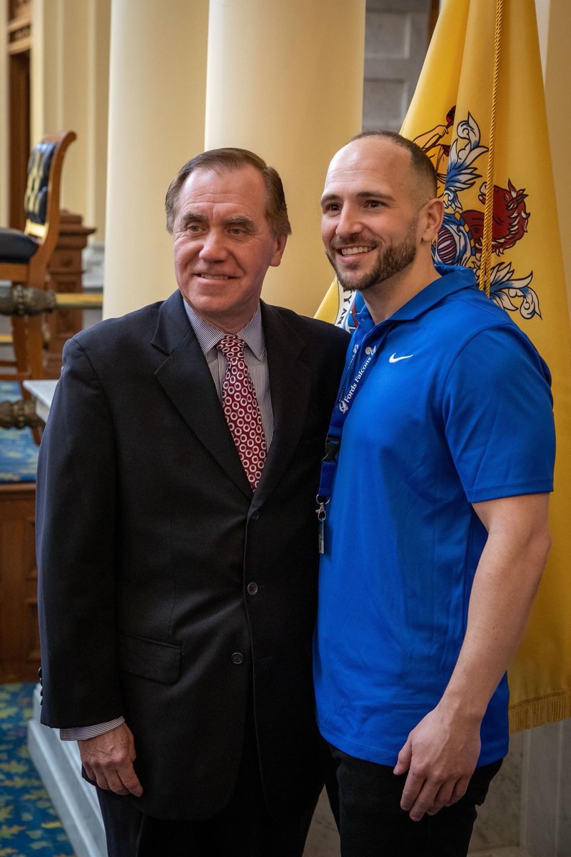SpeakerCoughlin's tweet photo. It was a pleasure to welcome students, teachers, and staff from @FordsMiddleWTSD in @WdbgSchools to the State House today. Our future is bright! https://t.co/LS1p9UZwws