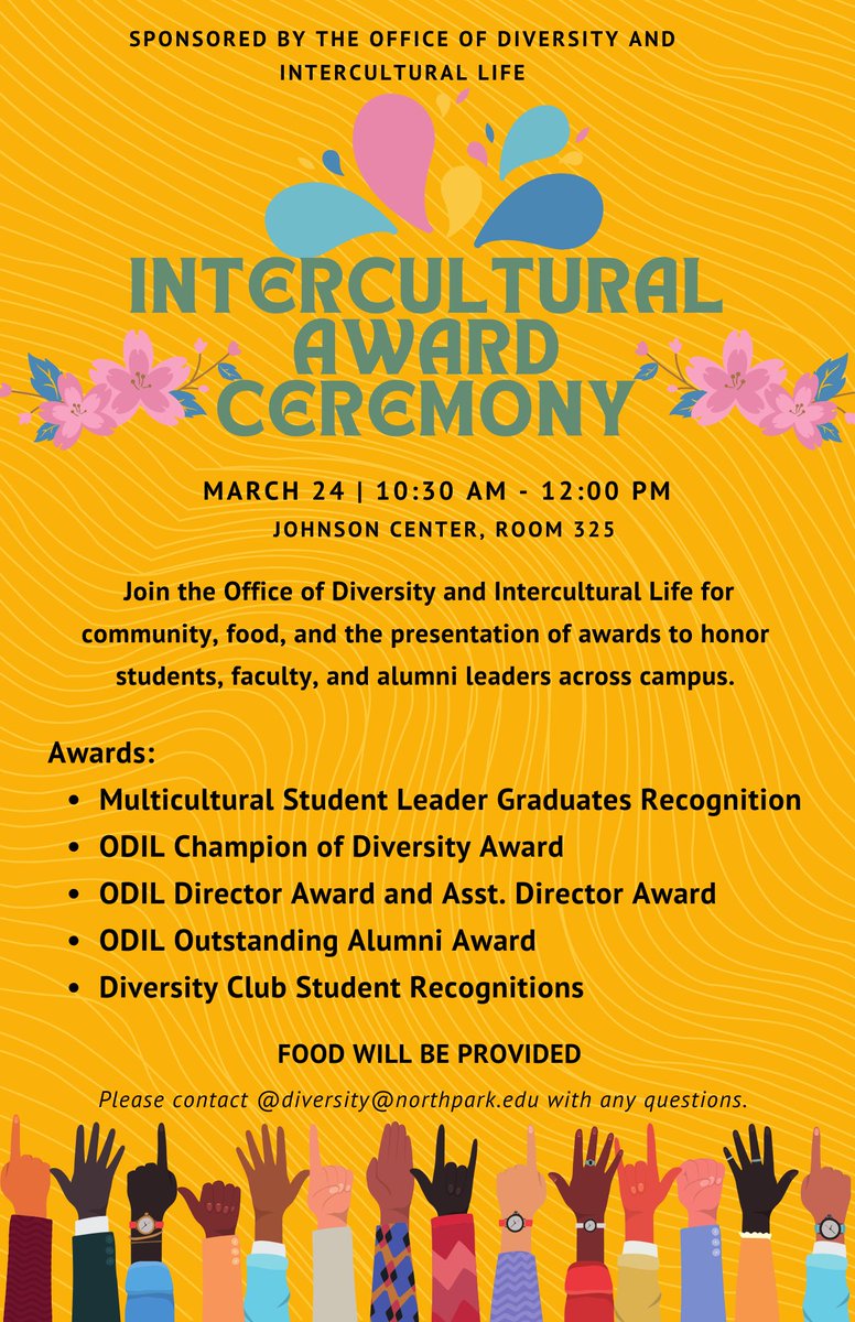 TheofficeofDiv1's tweet photo. Counting down! In two days we will be hosting our Intercultural Awards, come on down to recognize some outstanding individuals! https://t.co/jDPabRT4WY