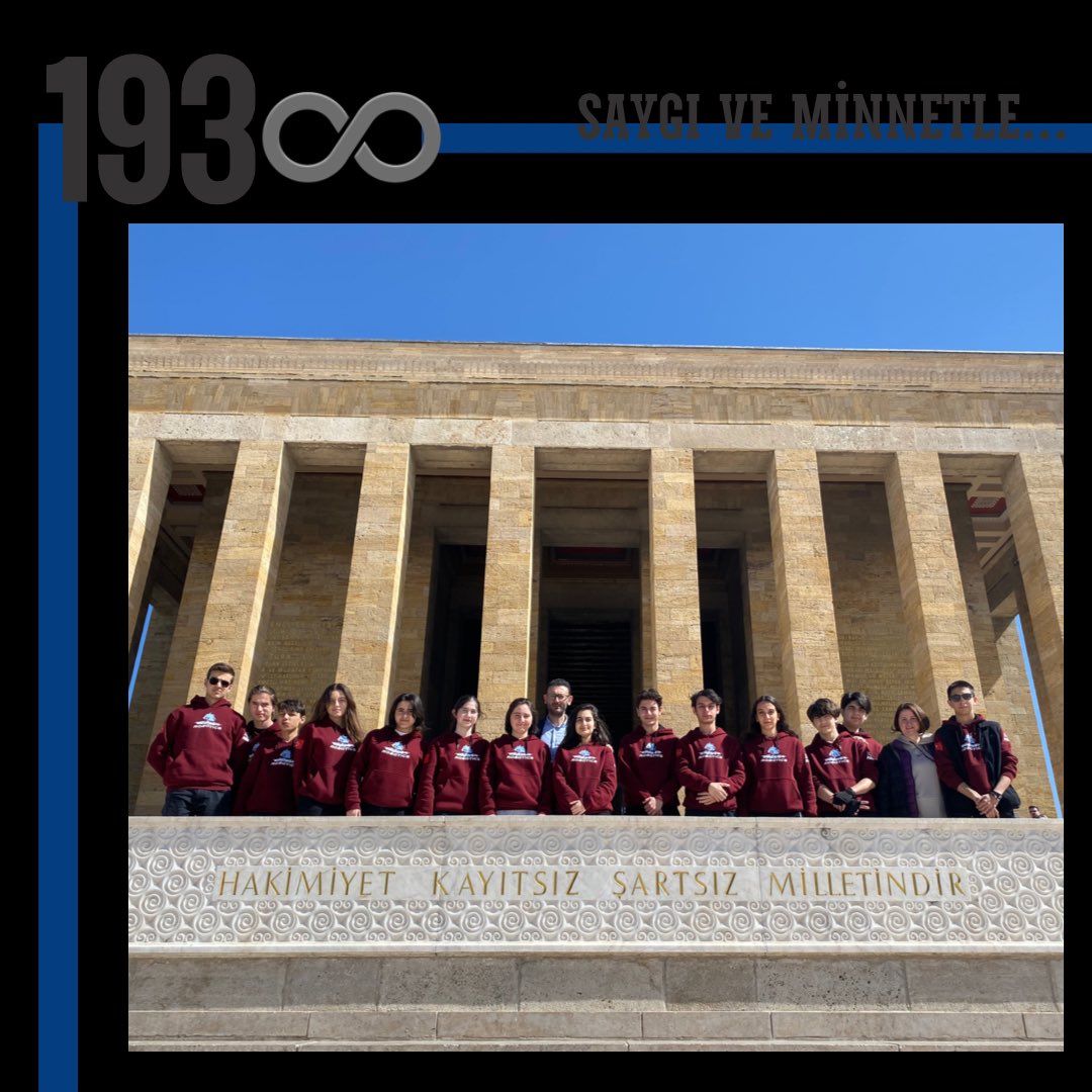 Emoner Robotics olarak Anıtkabir’e ,  Ulu Önderimiz Mustafa Kemal Atatürk’ü , ziyarette bulunduk. Ebediyen kalbimizde yaşayacak…🤍♾

As Emoner Robotics , we payed a visit to Anıtkabir , our great leader Mustafa Kemal Atatürk. Forever in our hearst…🤍♾