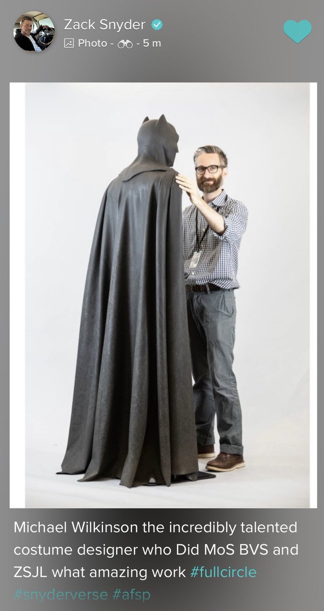 Signs2323's tweet image. Michael Wilkinson is the best. Can’t wait to see any potential work he’ll do on your part 2&amp;amp;3 of ZSJL 🤞

#SnyderVerse / #RestoreTheSnyderVerse #FullCircle 
#AFSP

vero.co/zacksnyder/1jv…