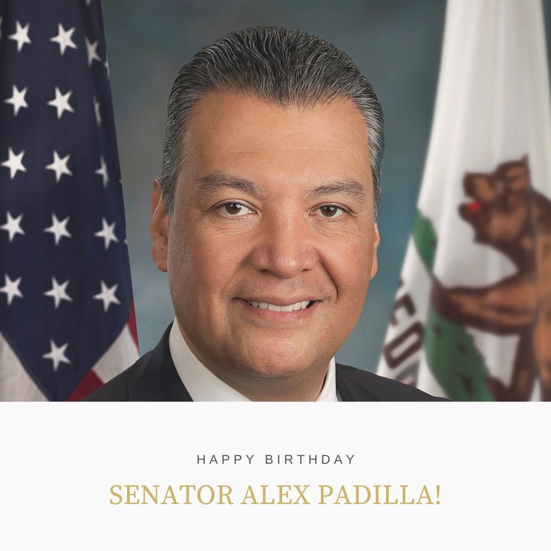 Happy Birthday, Senator Alex Padilla! 