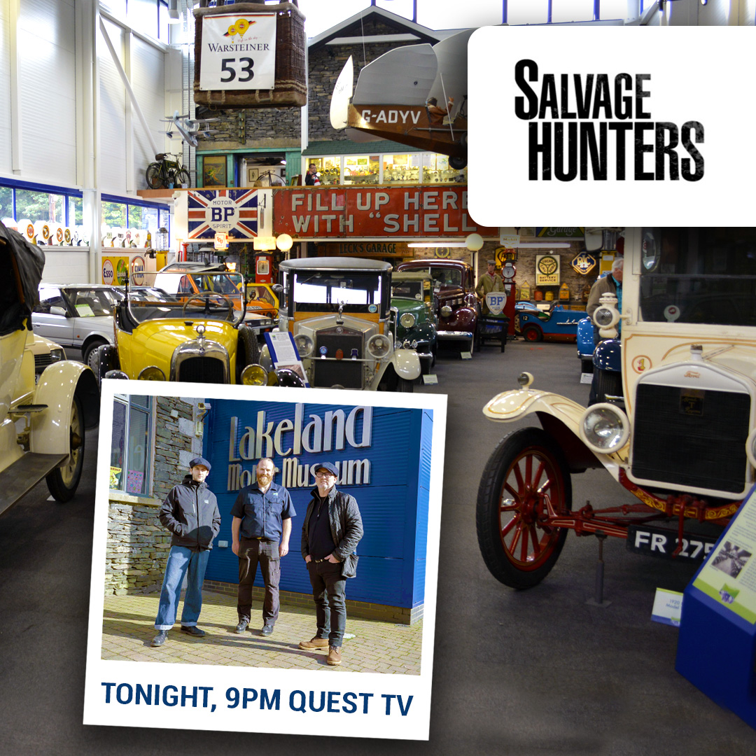 LakeMotorMuseum's tweet photo. ๐บ Look out for us tonight on Quest TV - What will catch Drew Pritchard's eye when he visits the museum?
Find out on Salvage Hunters, tonight at 9pm.
Quest TV (Freeview 12) > https://t.co/bLWllZUxhg
#salvagehunters #questtv #drewpritchard https://t.co/uubolhhRjP