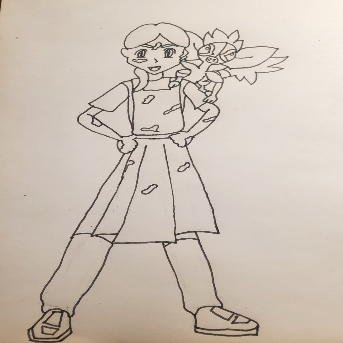 Avatar outline 1 done! I'm planning on having multiple with different expressions kinda like <a href="/Saberspark/">Saberspark</a> does with his videos! 
#smallyoutuber 
#poketube
#poketuber