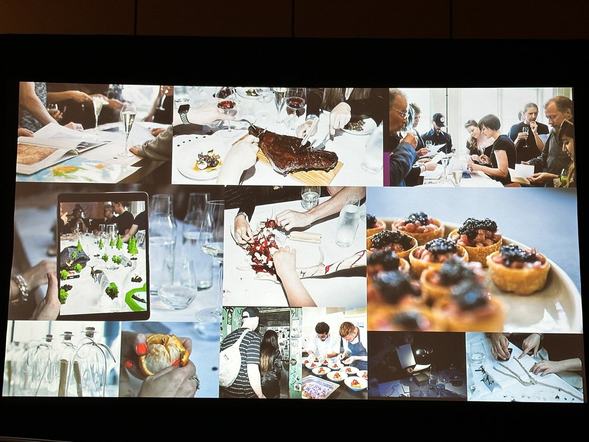 Kinda losing my shit over this “dinner experience” from <a href="/Aleissia/">Aleissia Laidacker</a> and <a href="/anitasarkeesian/">Anita Sarkeesian ✨ NEW SHOW OUT NOW</a>, where people had to forage for ingredients in an iPad AR game before being allowed to eat 🤣