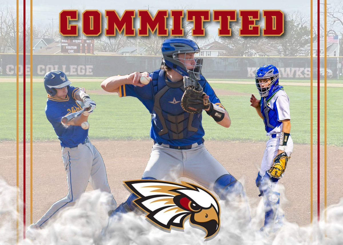 Excited to announce my commitment to Coe College for my baseball and academic careers. I would like to thank my family, friends, and coaches for all their support along the way!#gokohawks