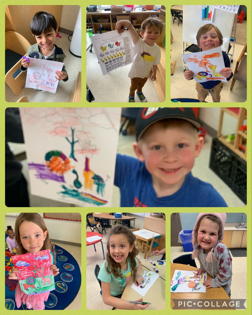 MsKShultz's tweet photo. What a fun ‘Wild Wednesday’ today!🐆🦒 #safariactivities #animalprint @PolsonPark_LDSB https://t.co/6ffTsUuPyh