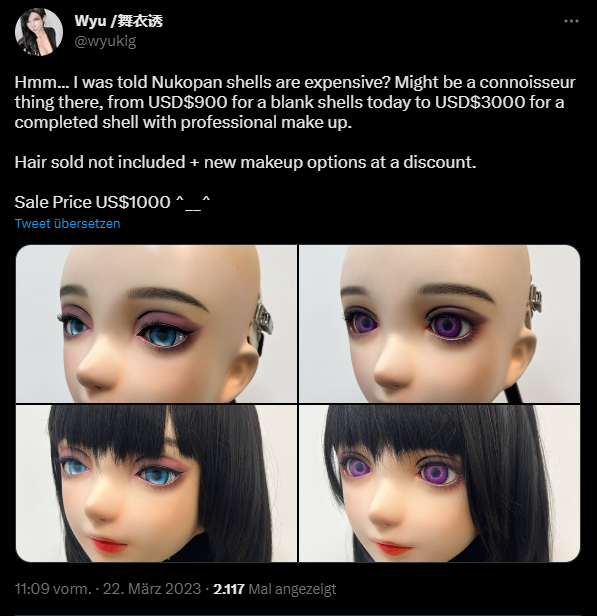 1. buy second-hand masks on FB
2. add some eye shadow
3. lie about Nukopan's real prices (blank shells are ~195-360USD, not 900!)
4. profit?

🚨 #ScamAlert 🚨