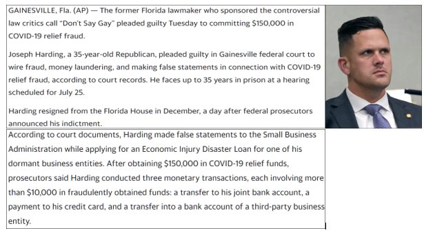 JamesTate121's tweet photo. Matt Gaetz got over 400k and he has no business to bail out. That lying scumbag STOLE our tax money! https://t.co/1C7Zjo77Nb