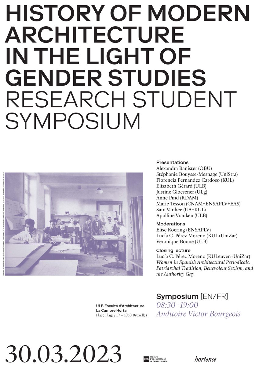 Alexandra Banister (@alexandrabanis4) on Twitter photo Looking forward to participating in the 'History of Modern Architecture in Light of Gender Studies' symposium next week <a href="/ULBruxelles/">Université libre de Bruxelles</a> Faculty of Architecture La Cambre Horta Looking forward to participating in the 'History of Modern Architecture in Light of Gender Studies' symposium next week <a href="/ULBruxelles/">Université libre de Bruxelles</a> Faculty of Architecture La Cambre Horta