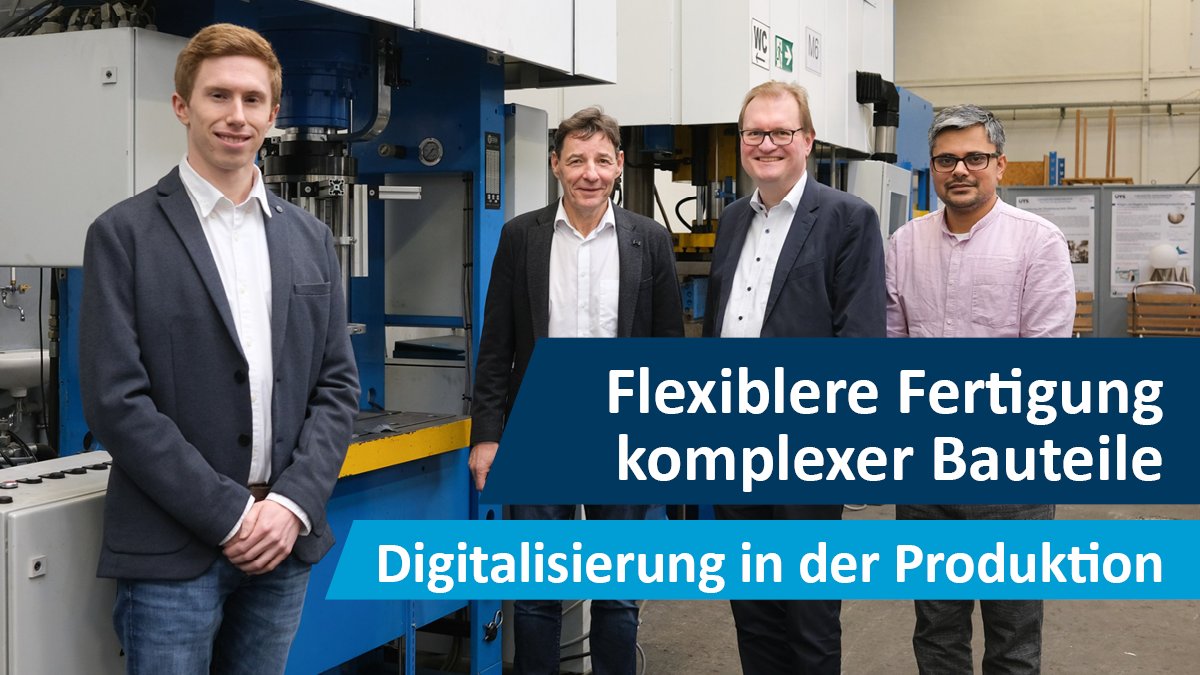 UniSiegen's tweet photo. Mehr Flexibilität bei der Produktion komplexer Bauteile: Daran arbeiten Forschende der Uni Siegen im Rahmen eines EU-Großprojektes. Ziel ist es, die europäische #Fertigungsindustrie insgesamt robuster zu machen. https://t.co/BkjOWEGDaI https://t.co/NwytBwe4mp