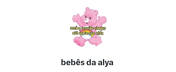comenta qualquer coisa que eu e meus pirralhos vamos opinar você 🤱🏻