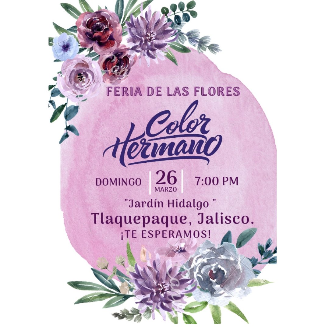 HermanoColor's tweet photo. Este domingo Música en #feriadelasflorestlaquepaque x parte de @ColorHermano @GobTlaquepaque gracias por la invitación https://t.co/Mrs99eHriN