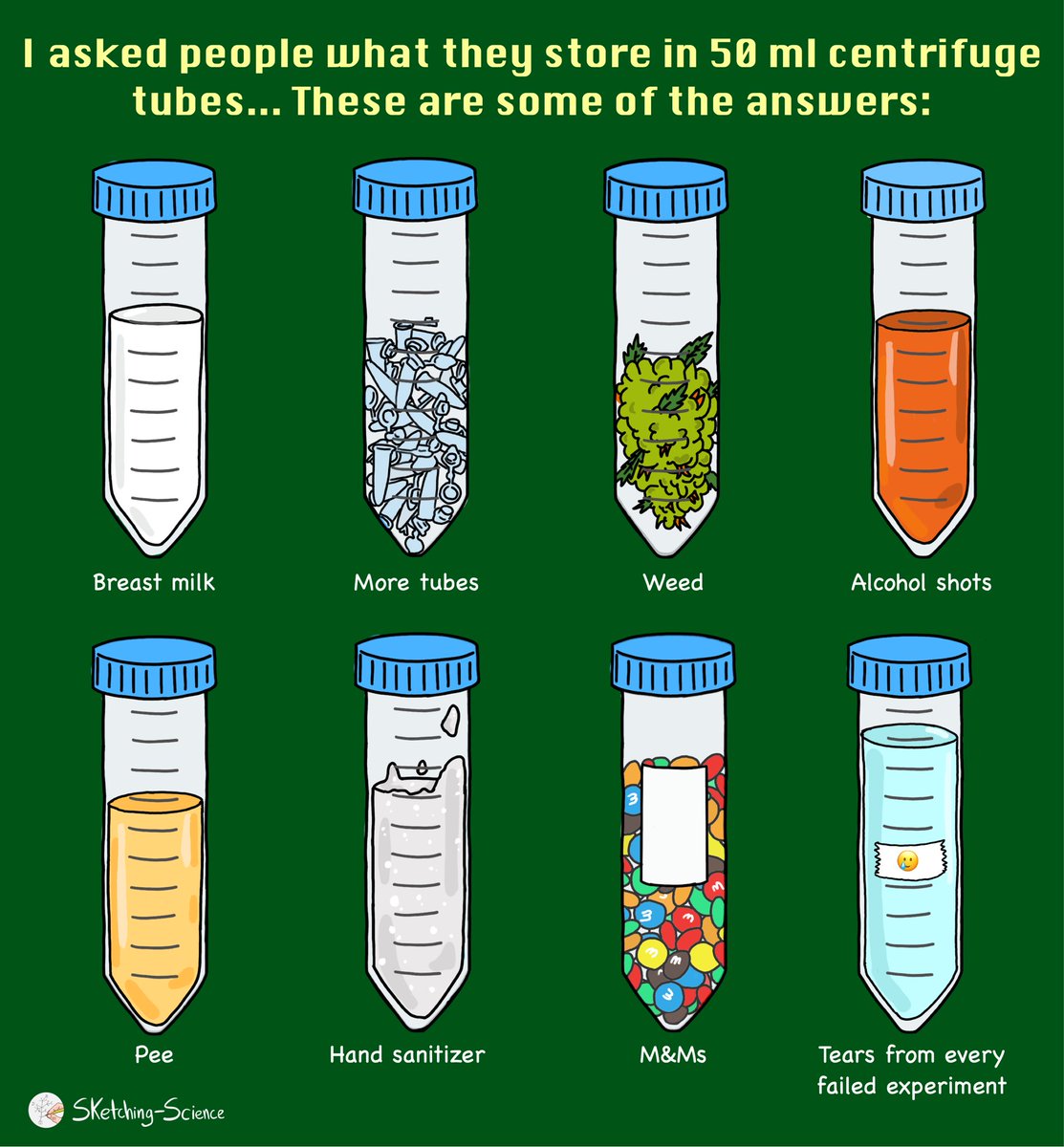 What do you store in 50ml tubes?