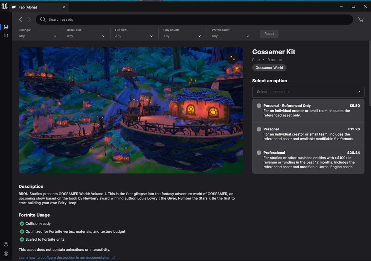 DMUZNFT's tweet photo. @Gossamer_world  in the Unreal Editor for @FortniteGame 👀

@EpicGames is going to be making some big moves with NFT gaming over the next year. https://t.co/9iI5xmCGoS