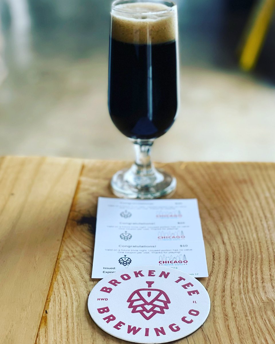 brokenteebrew's tweet photo. TEAM TRIVIA TONIGHT AT 7 PM SHARP with @CTGTrivia !!
#brokenteebrewco #brewerytrivia #drinkillinois #craftbeer #brewery #visitlakecounty #highwoodillinois https://t.co/zrHKZR4Kd7