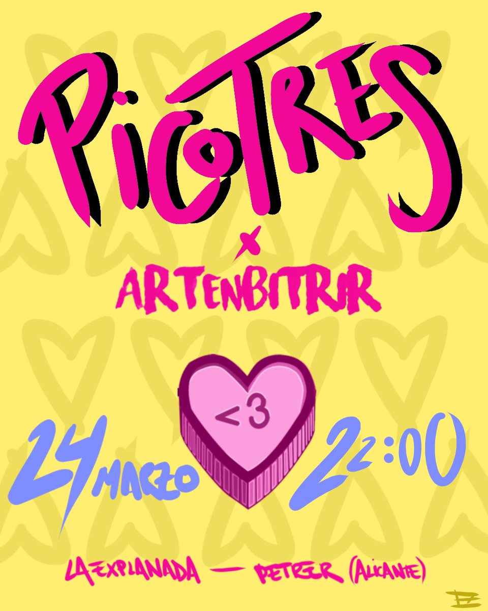 PicotresMp3's tweet photo. TODO EL MUNDO A VERNOS A PETRER ESTE VIERNES!!!!!!!
(va a estar chuli lo prometemos) https://t.co/omzOADOKav