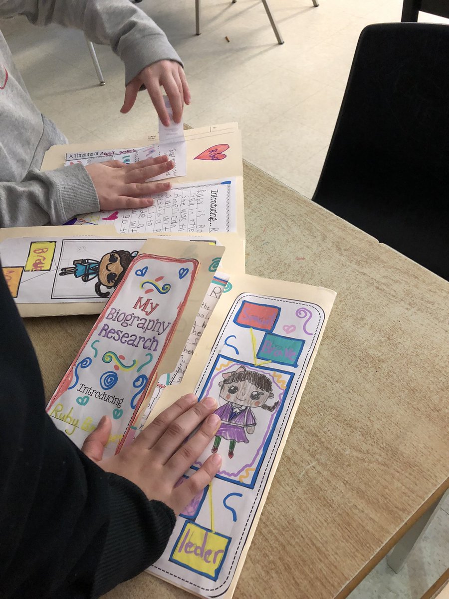 Sharing our Black History Month biographies with peers. Lots of learning, discussions and questions arose from the research we did on these important figures that had such an impact. <a href="/BracebridgePS/">Bracebridge PS</a>