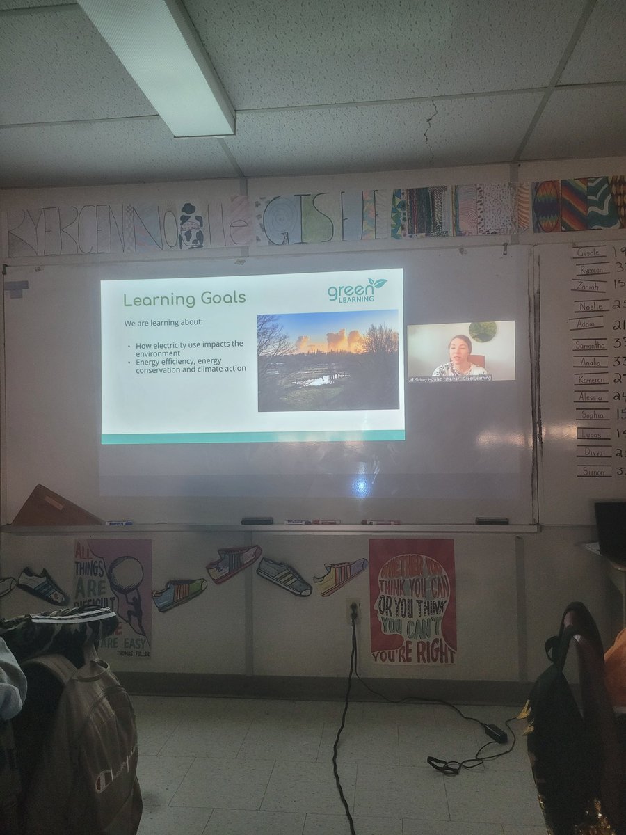 Virtual Field Trip with @GreenLearning today! Thank you Sidney for a great learning experience and how we consume energy! @StBenedictDP