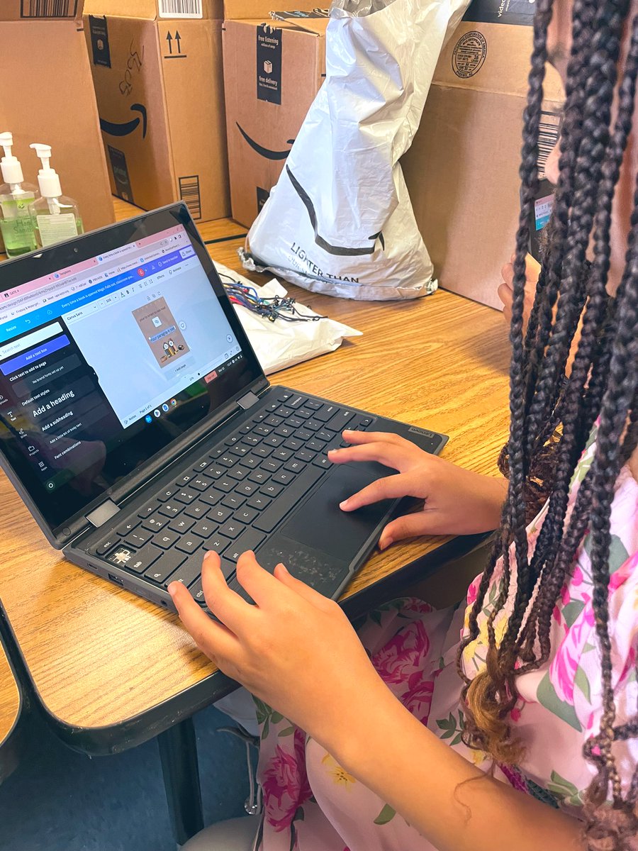 dgticola's tweet photo. Fourth grade GATE worked on another component of their Book Buddies #servicelearning #semesterofservice #plc #project today. Thank you @canva for Education for helping us make posters for our school encouraging #reading #literacy 📚 #gatehsv #hsvgate #giftedandtalented https://t.co/yllu6YqC8X