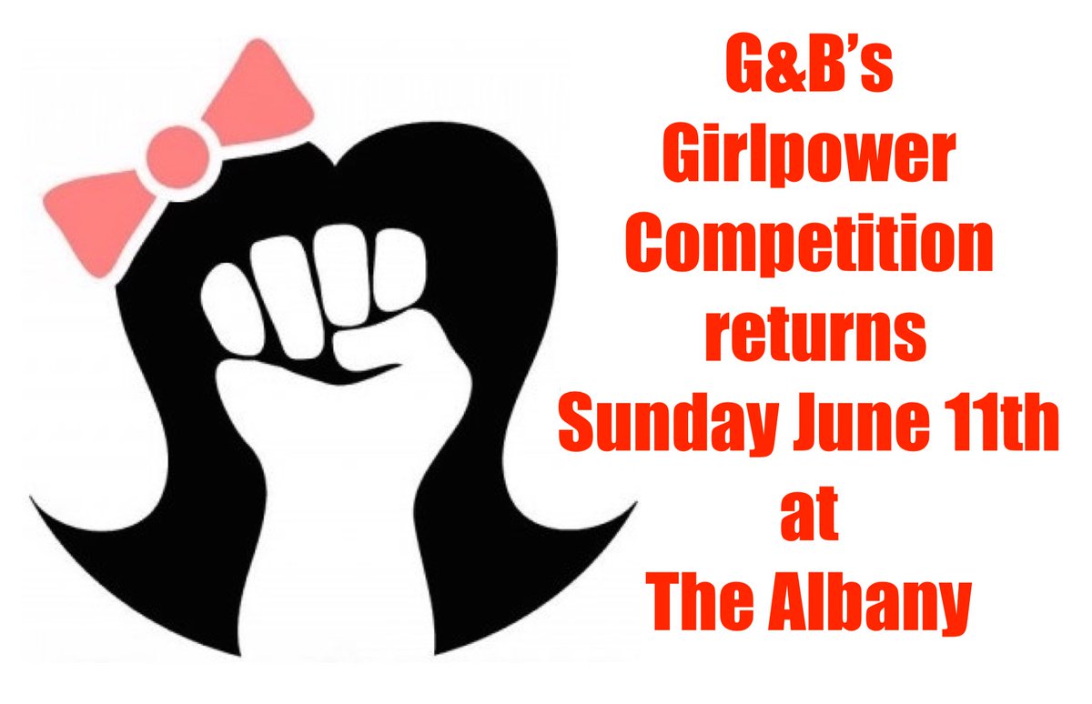 Our Girlpower Competition returns to <a href="/TheAlbany/">The Albany</a> on June 11th where G&amp;B's funniest ladies compete for the cash, the trophy and the chance to compete in next year's All Stars competition.
#comedy #Girlpower #Comedycompetition #GirlpowerCompetition #GirlpowerComedy #standup