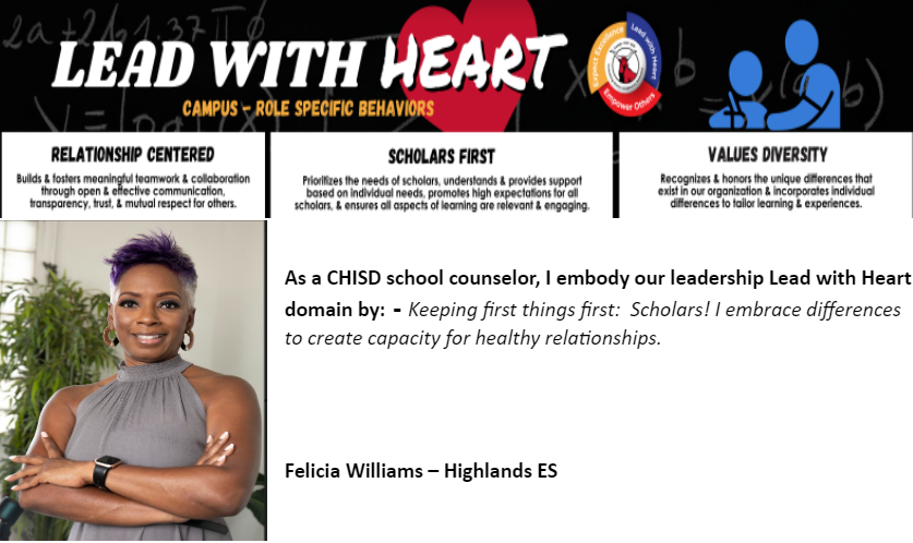 CHISD Counselors Lead with Heart! <a href="/cedarhillisd/">Cedar Hill ISD</a> #LeadingCHISD <a href="/Felicia83525591/">Felicia Williams</a>