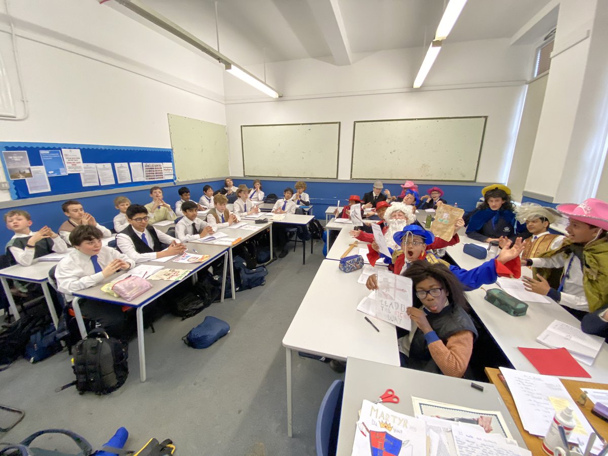 Martyr or Murderer? Year 8 used their historical license to imagine what putting Charles I on trial would be like. Guess who are the Royalists…