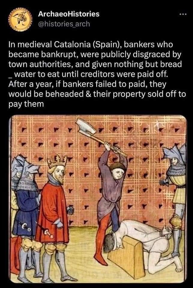 I vote to bring back this wonderful method to incite people to stay honest
#BankingCrisis 
#SVBCrash 
#Swissbanking