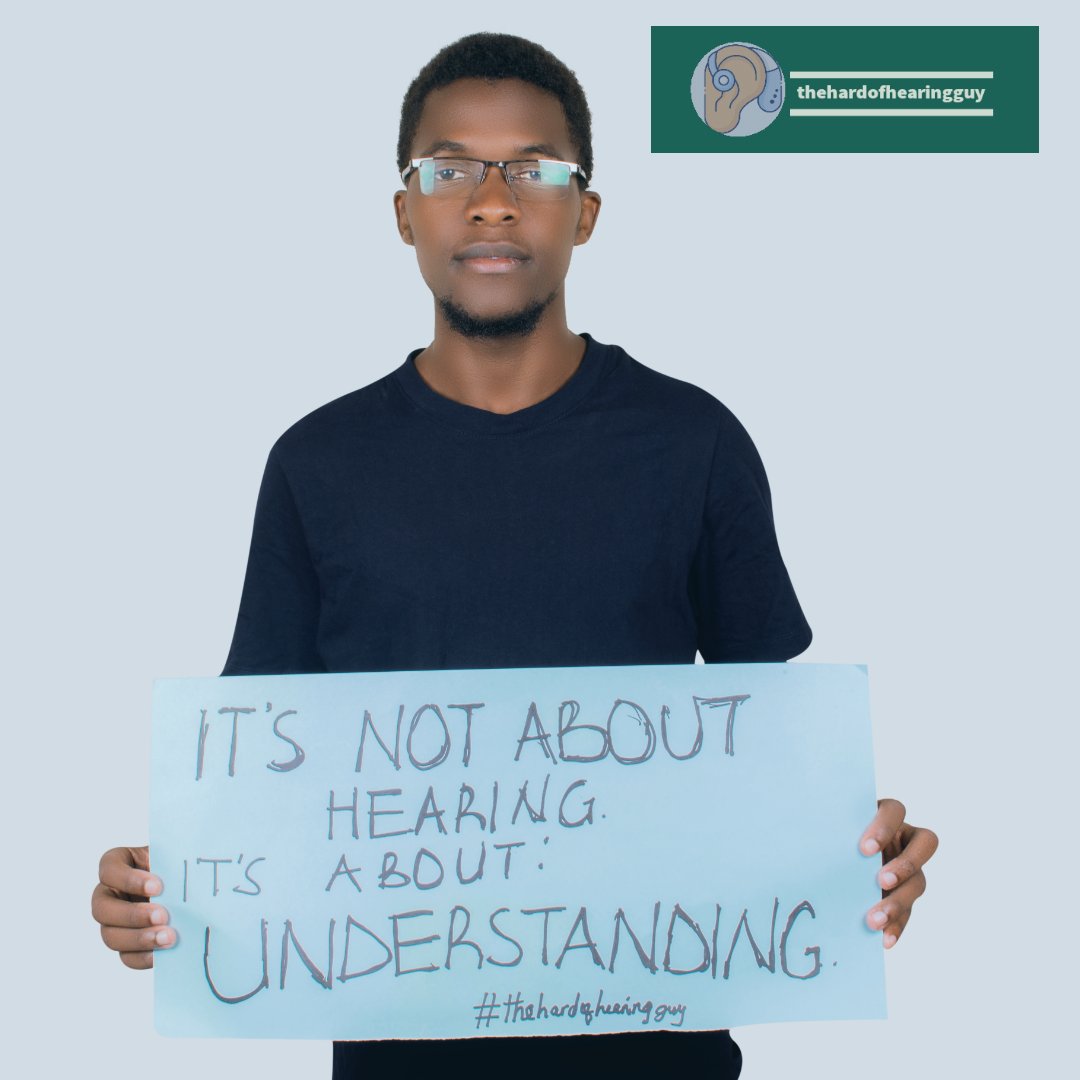 It's not always about hearing. Is it? It's alot more about understanding each other.. 
#deafawareness #deafandbold #hearinggod