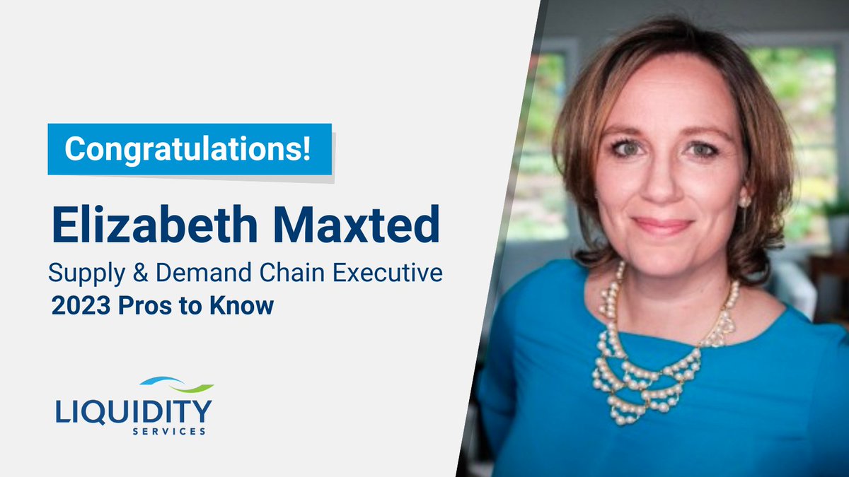 Congratulations to our VP & General Manager, Capital Assets Group, Americas Elizabeth Maxted on being named one of @SDCExec’s 2023 Pros to Know! We are proud her dedication to the #circulareconomy has been acknowledged through this distinction. 
#sustainability #award #ProMat2023