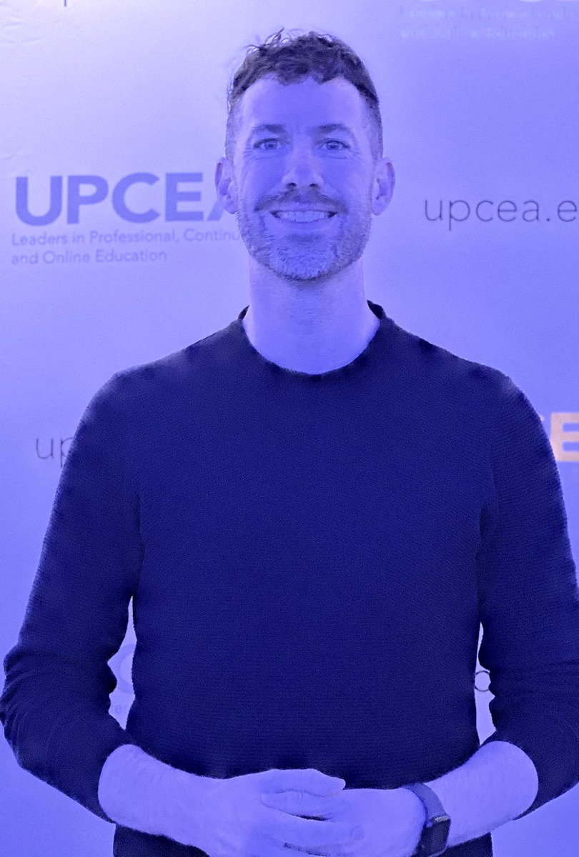MichaelTringe's tweet photo. Incredible inspirational Keynote by Dr. Sanjay Arora at @upcea on fighting for innovation to solve big problems with courage. Massive scale and lower cost with an "All Teach, All Learn" model. #UPCEA #UPCEA2023 https://t.co/u0m7AGYoKA