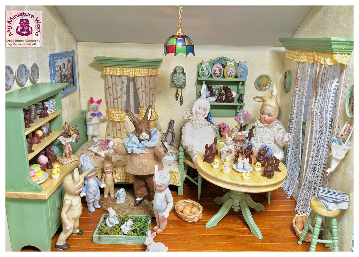 rebmicallef's tweet photo. Visit My Miniature World Blog to see Cotton Tail Cottage. https://t.co/K6CJfWwbdm
#dollshouse #miniatures #miniaturist #cottontail #Easter #easter2023 #spring #cottage #magazine #article #easterbunny #blog #blogger #bloggerpost #picoftheday #photooftheday #pictureoftheday https://t.co/0dHPN3sbSc