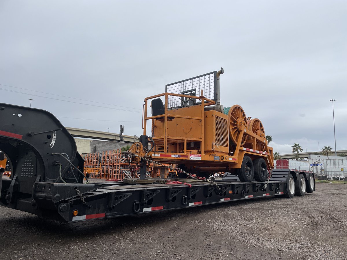 wsepulls's tweet photo. Dreary spring days call for a pick me up. This T-4DP-75 is heading off to the job site. We feel like he is going to do big things. #wsepulls #distribution #linemanlife #transmission https://t.co/EIkcoyPa3e