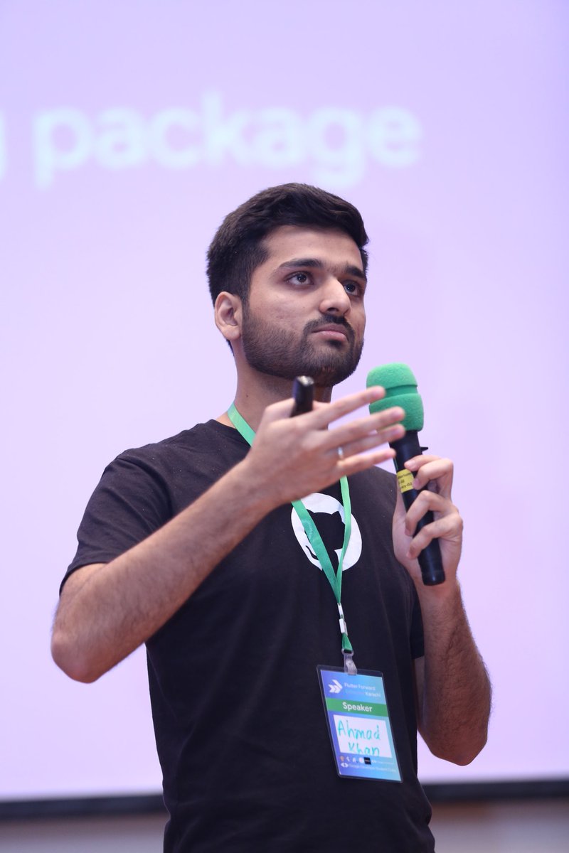 rmahmadkhan's tweet image. Last weekend, I took a short flight for not just attending but also speaking at my first event in Karachi, #FlutterForwardExtended by @FlutterKarachi 🤩
It was an amazing experience speaking there & showcasing the amazing product we're building at JaldiTech.com 🙌
