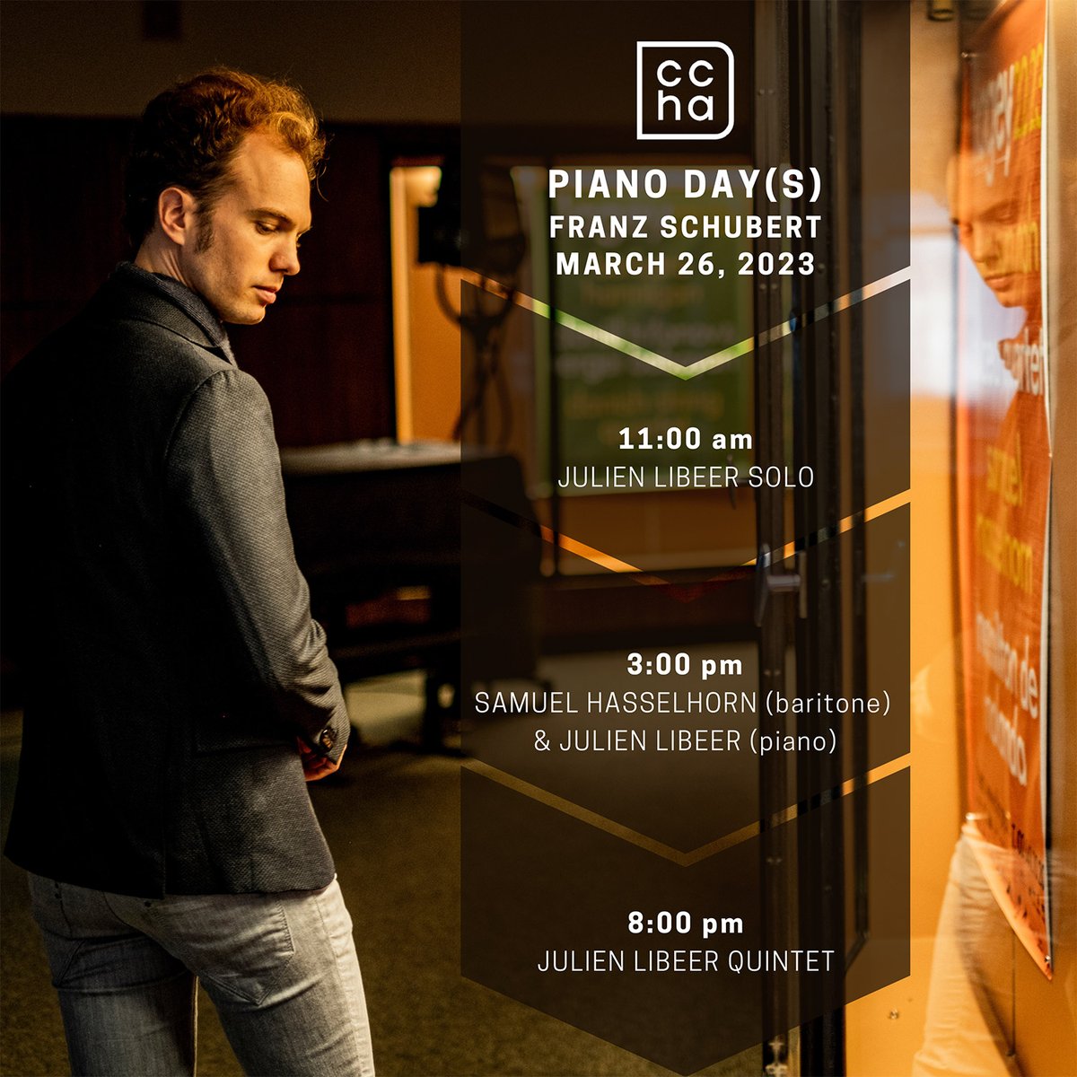🎶 FRANZ SCHUBERT | PIANO DAY(S) in cultuurcentrum #Hasselt 🇧🇪 on Sunday 26 March, 2023 - #SaveTheDate -
 3 concerts in one day, with Samuel Hasselhorn, <a href="/fedor_rudin/">Fedor Rudin</a> , <a href="/MVioque_Judde/">Manuel Vioque-Judde</a> , Marie Hallynck &amp; Uxia Martinez Botana 😊 - Tickets: ccha.be/programma/them… #classicalmusic