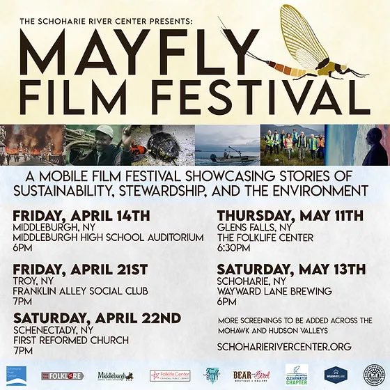 I’ve been producing the Mayfly Film Festival, coming to select cities around the Capital Region #mayfly #filmfest #filmfestival #environmentalfilms #upstateny #filmscreenings