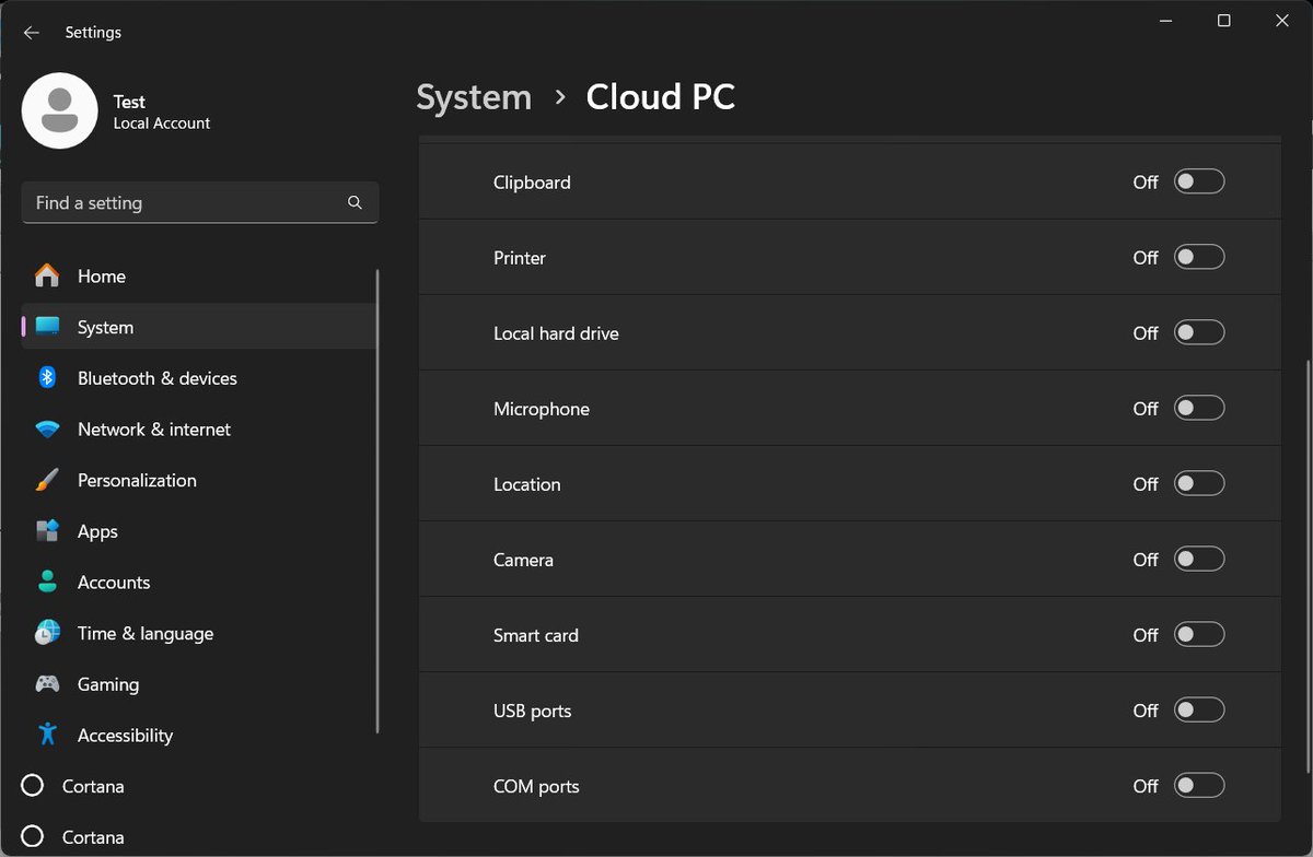 Cloud PC settings now have extra toggles for what kind of resources you ...