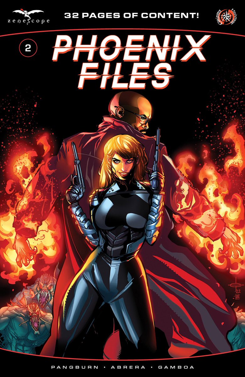 Zenescope's tweet photo. Also out today is #PhoenixFiles issue 2! Grab yours at your local comic shop or right here right now! https://t.co/uiE6L55LHd
Cover A: Drew EdwardJohnson & Grostieta
Cover B: Igor Vitorino & Ivan Nunes
Cover C: Pierluigi Abbondanza
Cover D: Anthony Spay & Sanju Nivangune https://t.co/X3dSZZvr6f