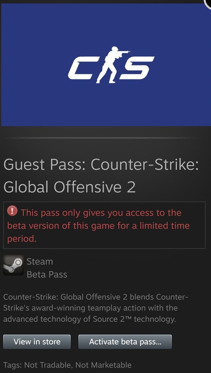 How to see who got Counter-Strike Source 2 beta access on Steam