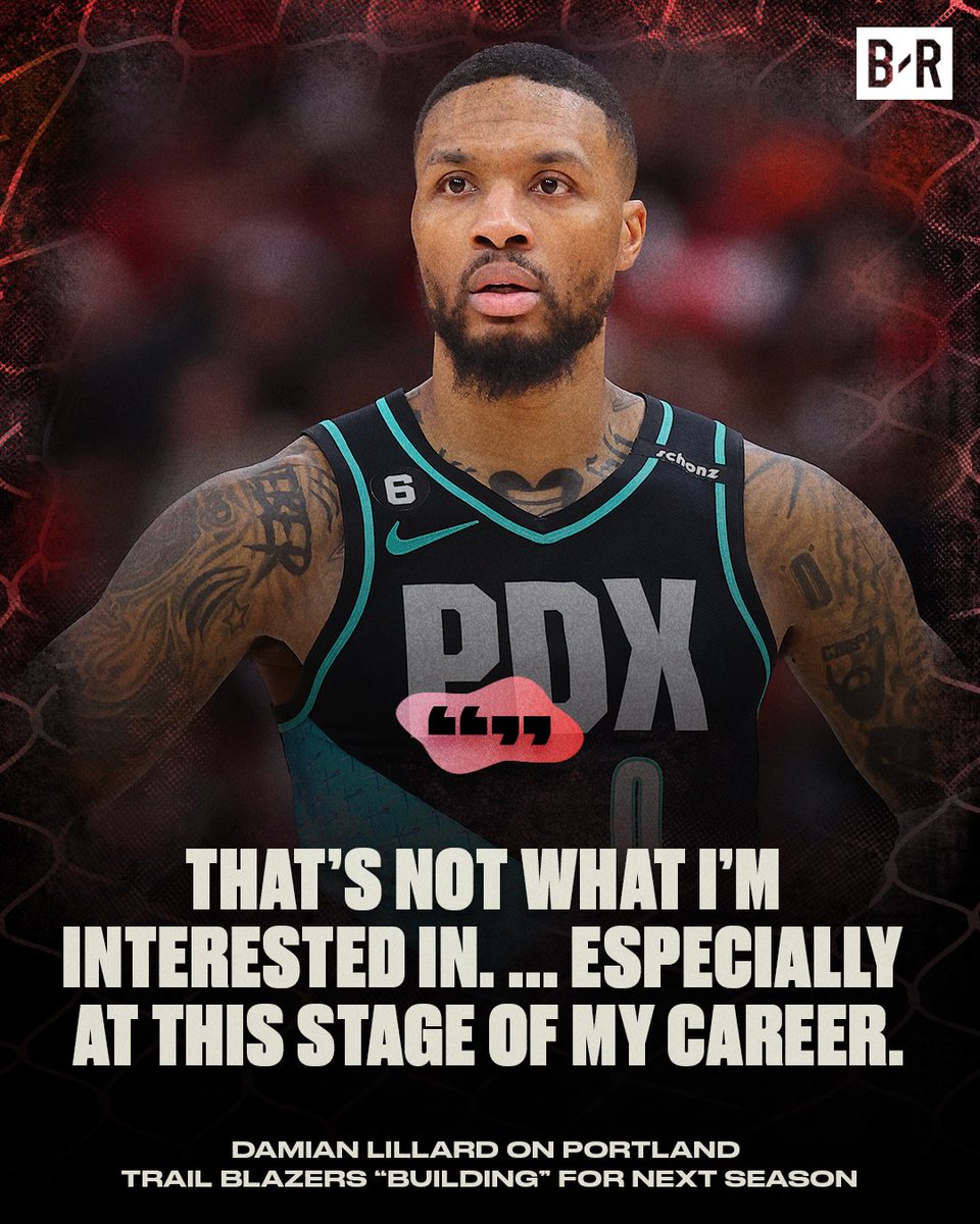 BleacherReport's tweet photo. Dame keeps it real. https://t.co/5p6JIj7EDF