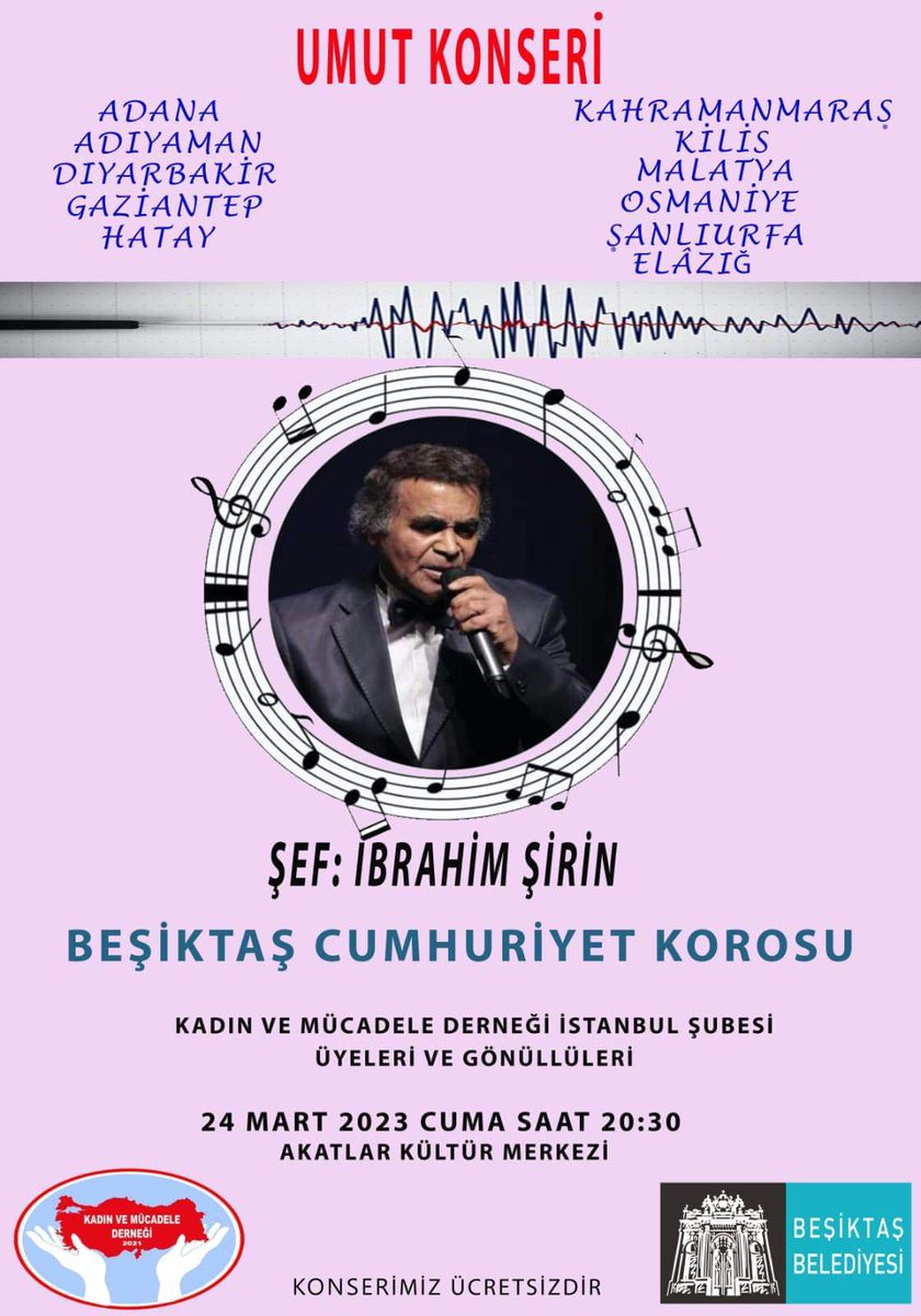 HERKEZİ UMUT KONSERIMIZE BEKLIYORUZ.