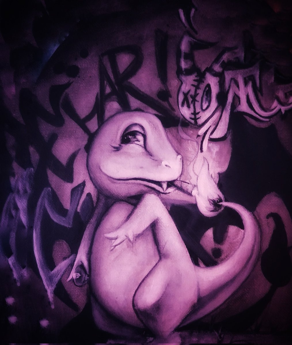 ToxicotikAsh's tweet photo. SMOKE'MON gotta paint them all! https://t.co/u8mirpZYOw