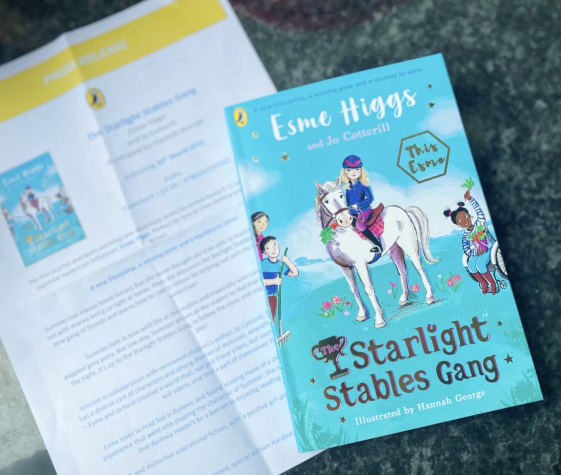 The littlest also had a book mail delivery - she’s so excited to read #StarlightStablesGang after just finishing her current read! Thank you @PuffinBooks @KaleidoscopicBT @jocotterillbook #EsmeHiggs