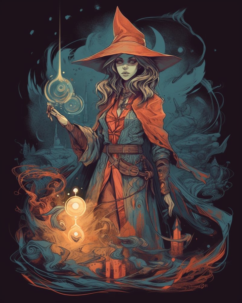 smartfinds_ai's tweet photo. The Red Night Witch. A survivalist in the most harrowing of nightmare cities, she knows all that transpires in the night under cover of darkness, and is haunted by the visions and grotesqueries she beholds.
How would you use her as an #NPC?
#dnd #rpg #ttrpg #dmquestion https://t.co/SjrsPW0Tcu