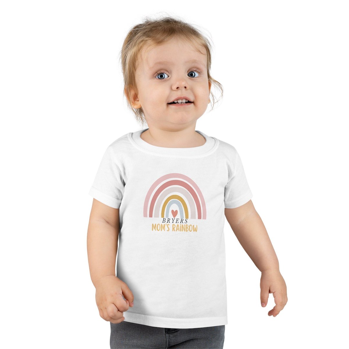 Custom Name - Rainbow design - Toddler T-shirt #rainbowkidsshirt #rainbowdesign #rainbowshirt #colorfulrainbow #cutepinkrainbow @all #all @everyone  #customtoddlershirt #nameshirt #kidsshirt #affordableclothing etsy.me/3yXqQ2z