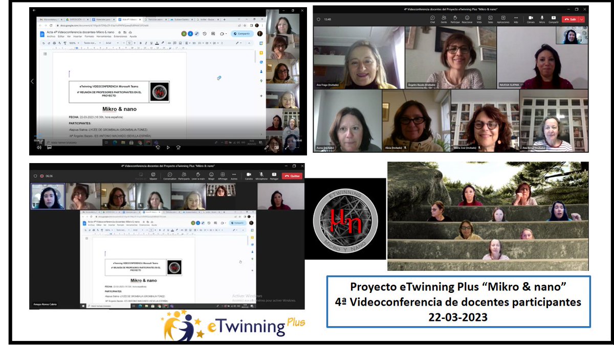 amayairakasle's tweet photo. Proyecto #etwinningPlus: #Mikro&nano. 4ª videoconferencia docente para valoración intermedia y coordinación de actividades finales. Un placer contar con este equipazo @BazaloMaria @agardebu @torrecoeduca @Icheto64 @najoua_slatnia @estherpuerto @eusketwinning @eTwinning_es https://t.co/muAKXPaVTD